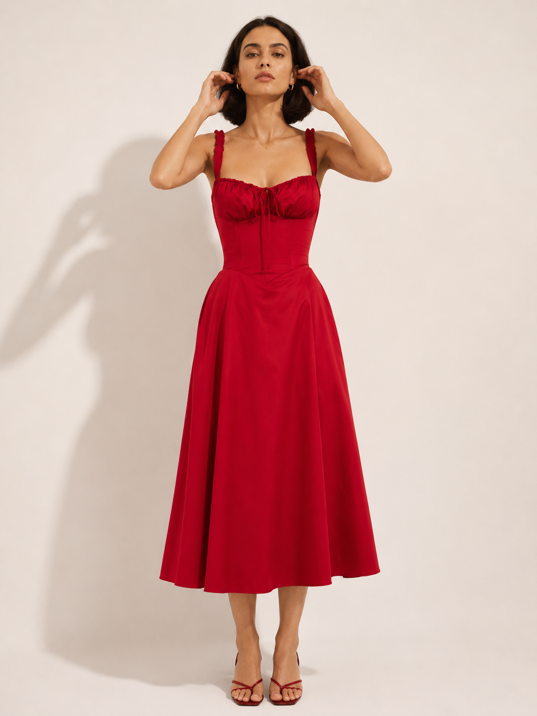 Scarlet Romance Corset Midi Dress 2