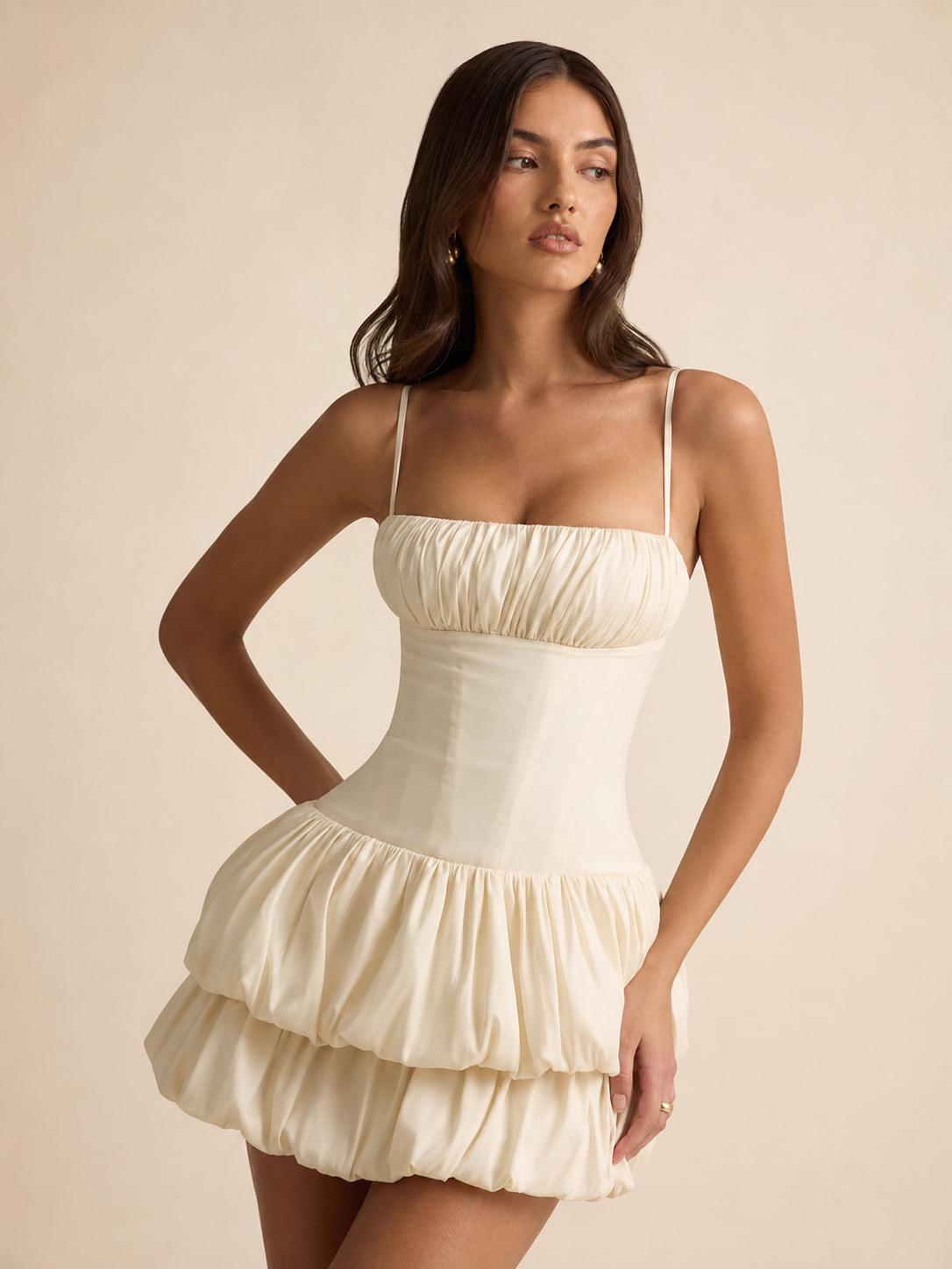 Ivory Belle Corset Mini Dress 1