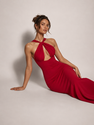 Scarlet Siren Pearl Back Maxi Dress 4
