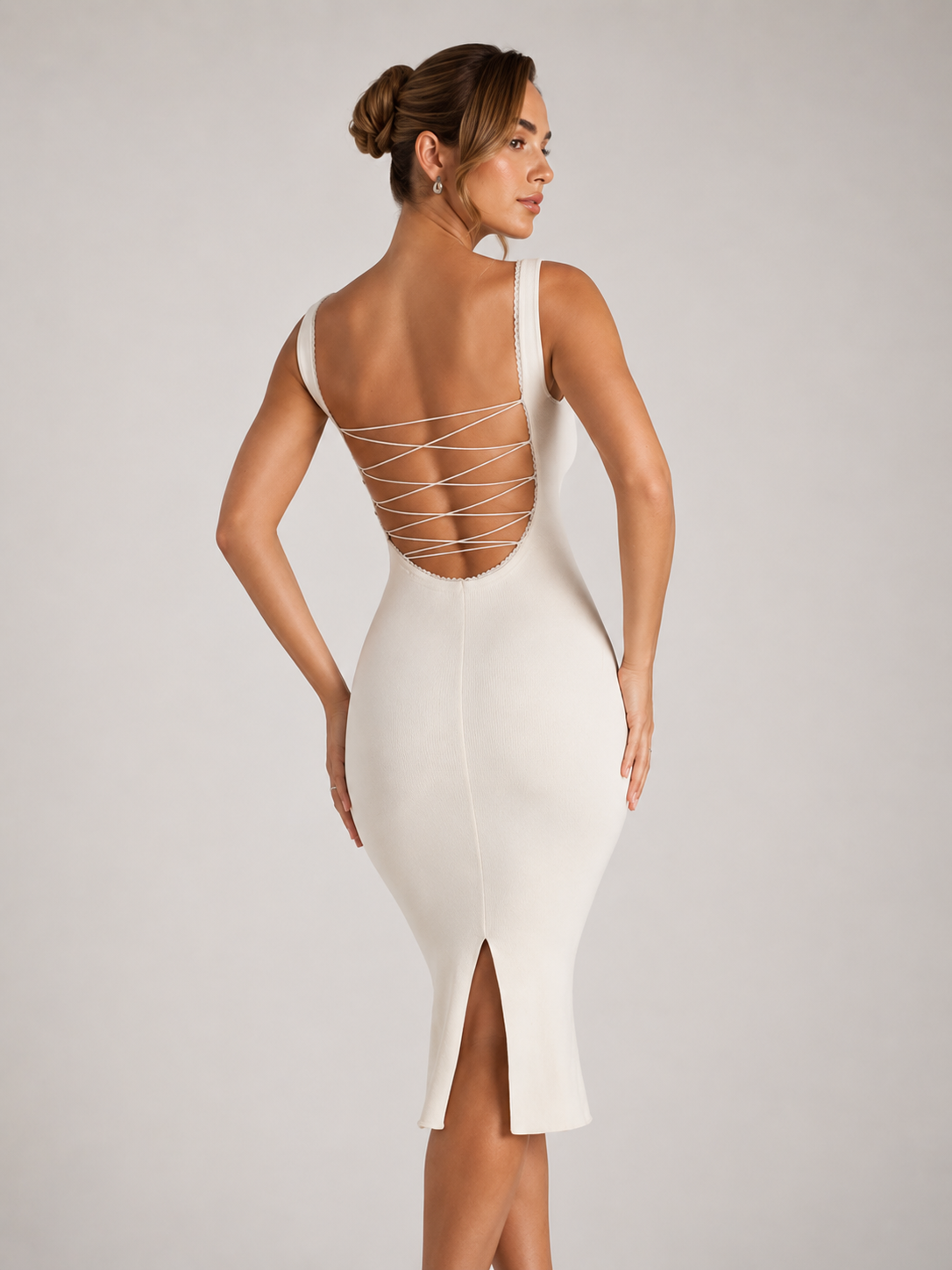Bordeaux Grace Open-Back Maxi Dress 2